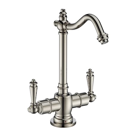 Whitehaus Point Of Use Instant Hot/Cold Water Drinking Faucet W/ Traditional Swi WHFH-HC1006-PN